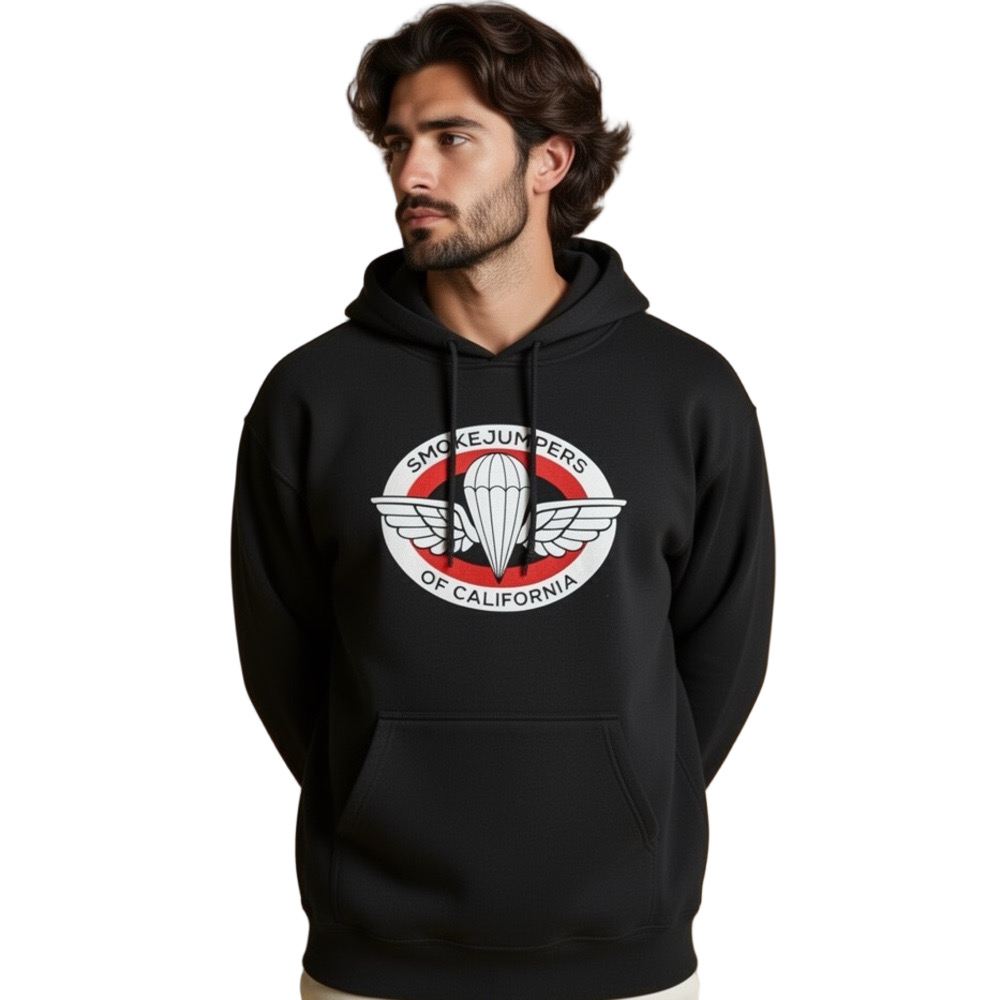 Smoke Jumpers of California Playing with Fire Pullover Hoodie NWOT